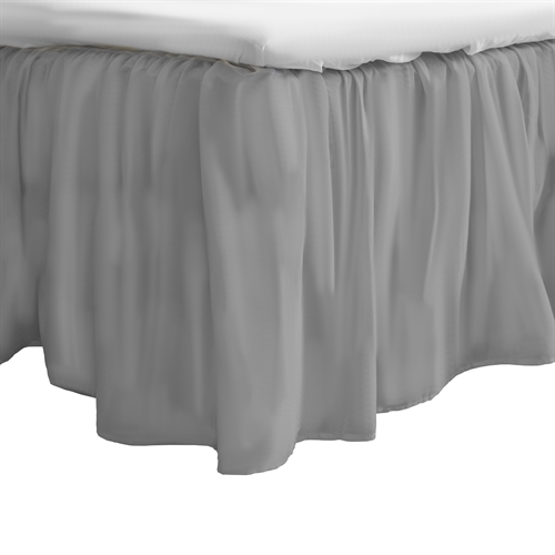 Glanzend bedrok 180x200 cm - 100% katoensatijn - 45 cm zijhoogte - Grijze bedrok By Night