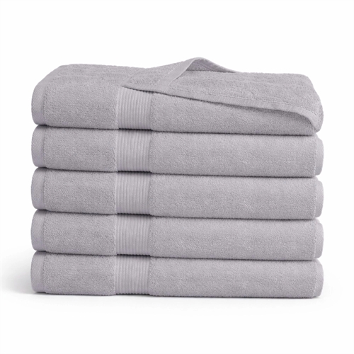 Bamboe handdoek - Badlaken 100x150 cm - Bamboe/katoen - Lichtgrijs