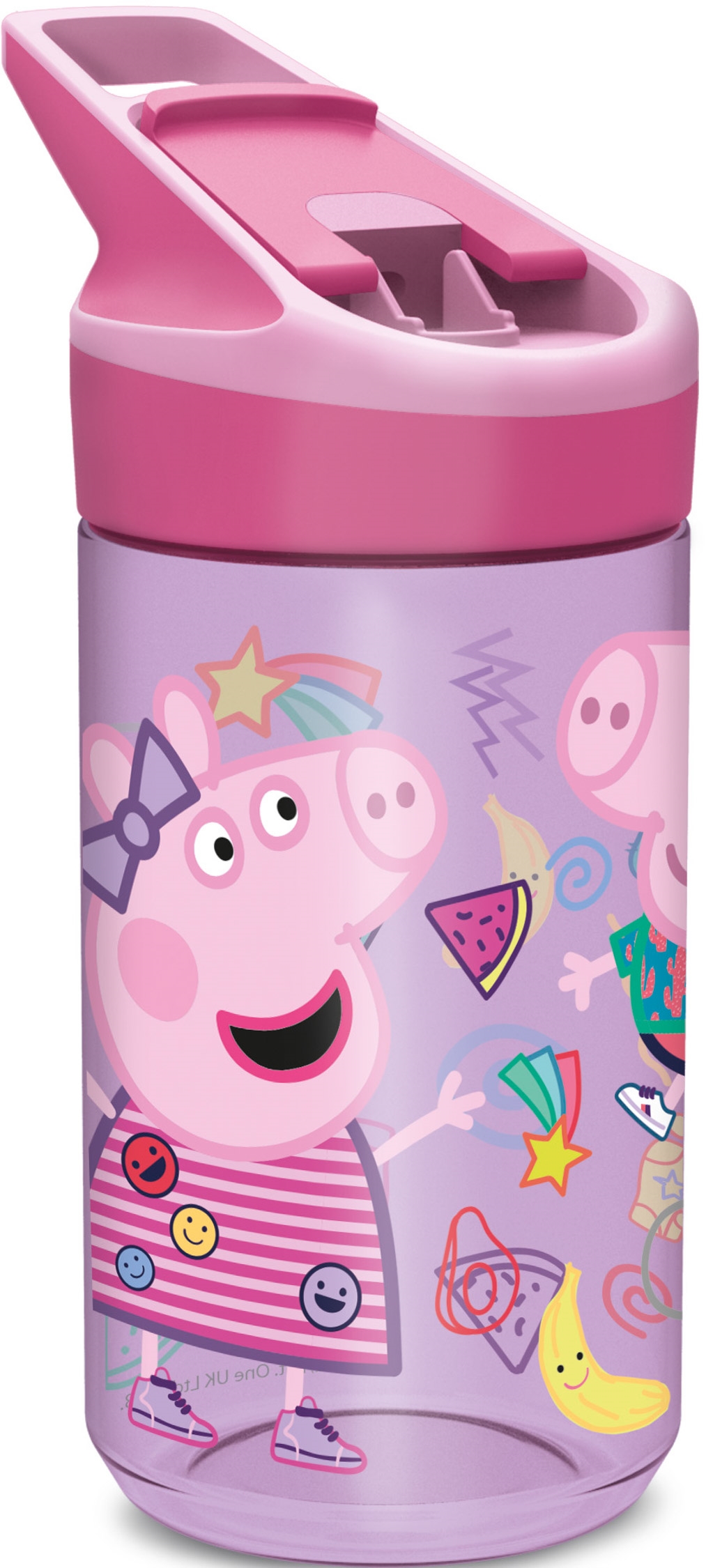 Peppa Big drinkfles - Waterfles met flipfunctie en rietje