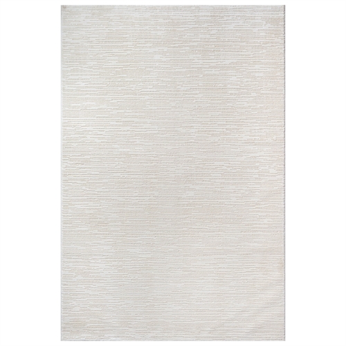 Vloerkleed - 160x230 cm - cremekleurig met patroon - Sign - Nordstrand Home