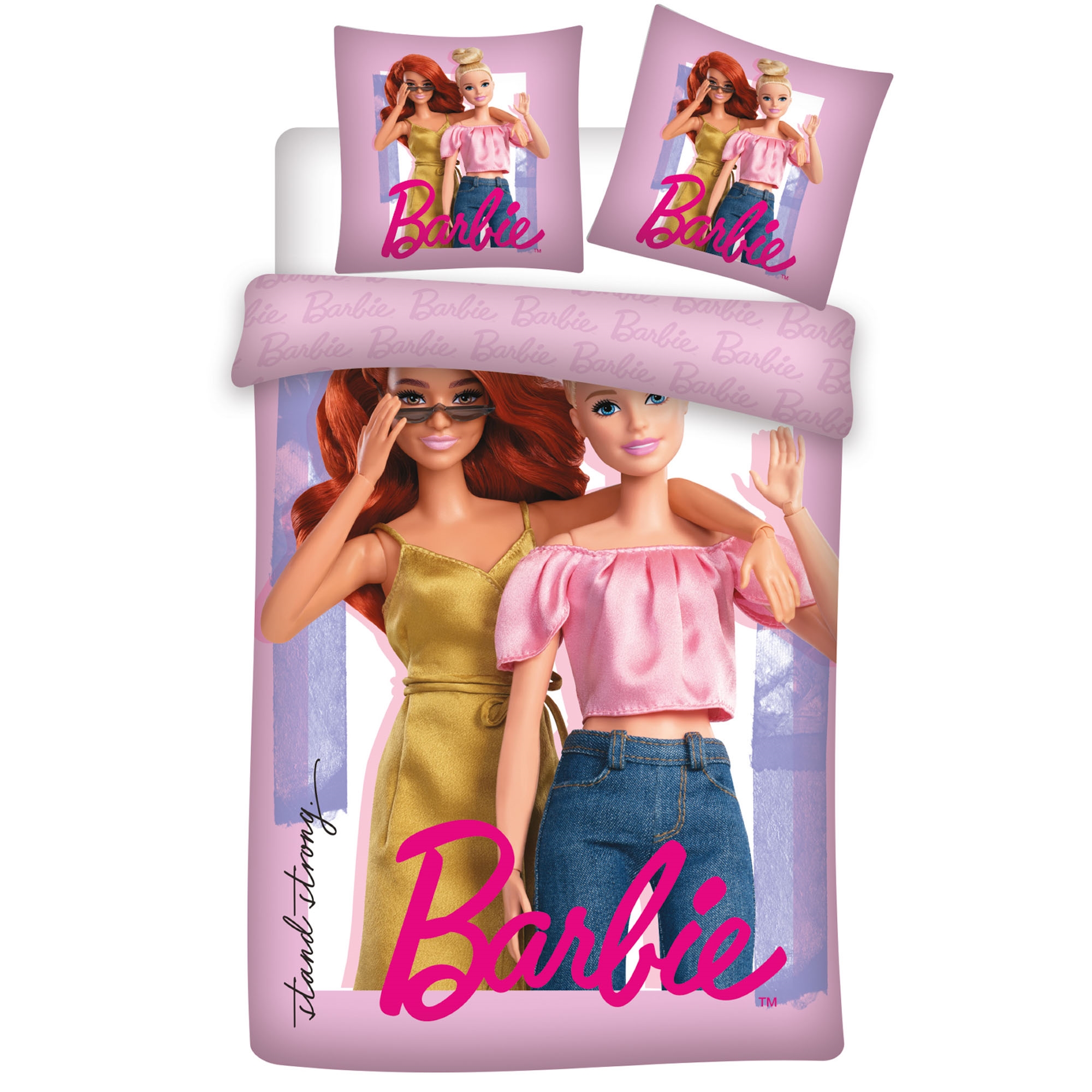 Barbie beddengoed - 100% katoen - Kinderbeddengoed 140x200 cm