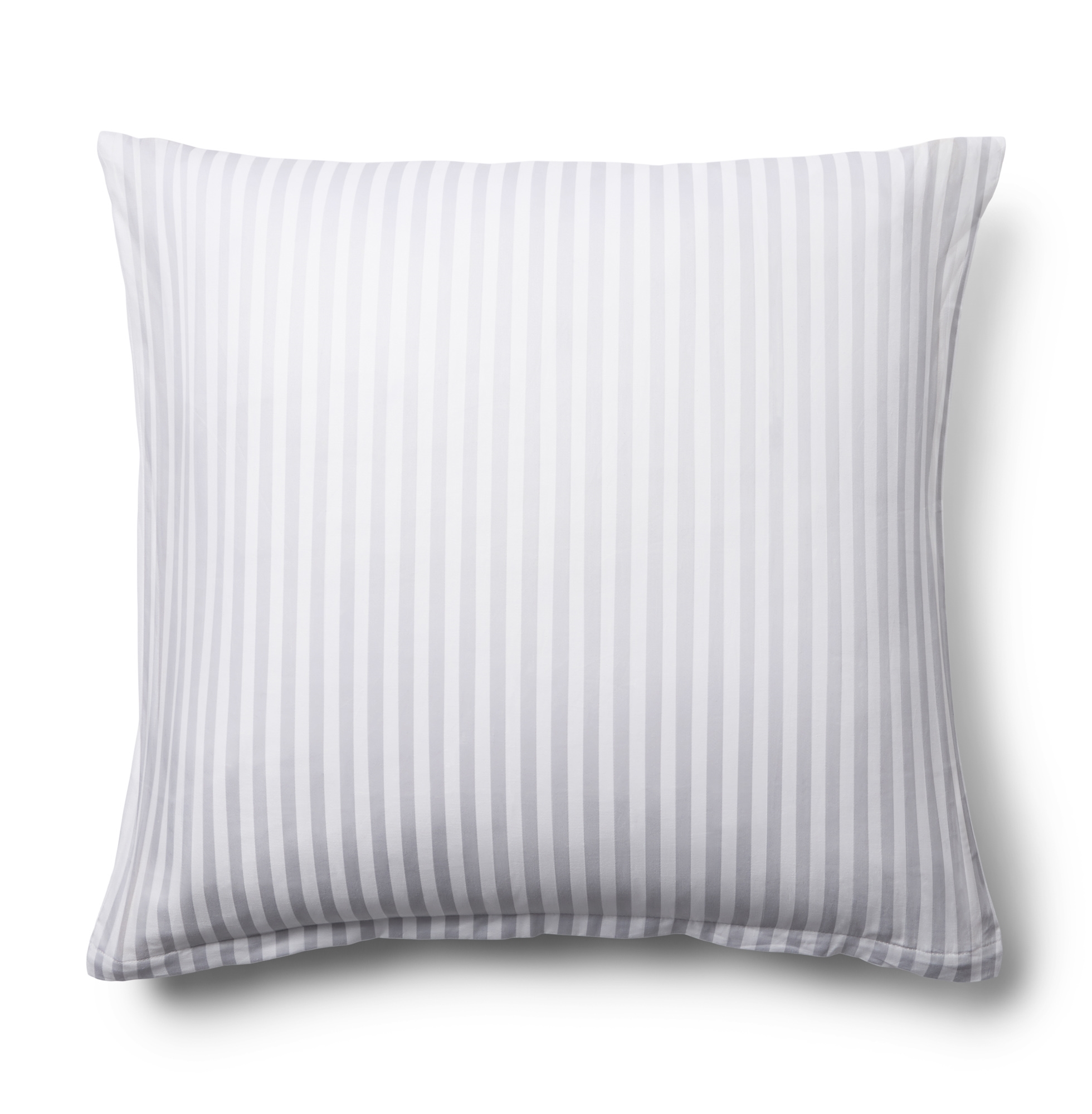 Kussensloop 60x63 cm - 100% katoensatijn - Klassieke witte strepen