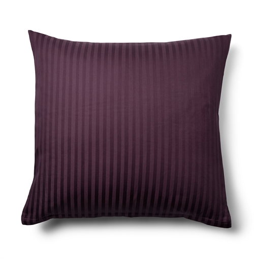 Kussensloop 60x63 cm - 100% katoensatin - Klassieke paarse strepen
