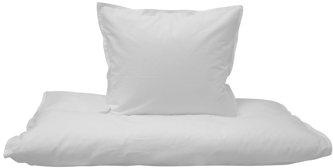 Junior beddengoed 100x140 cm - 100% biologisch katoen - Effen grijs