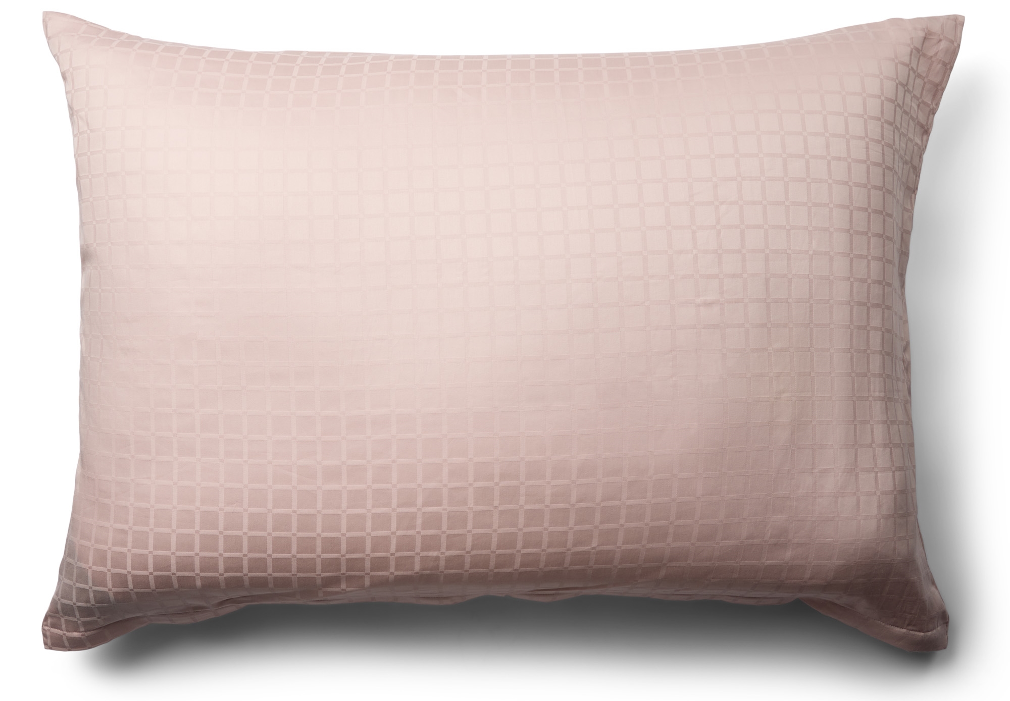 Kussensloop 70x100 cm - 100% katoensatijn - Achterkussen - Roze jacquardgeweven