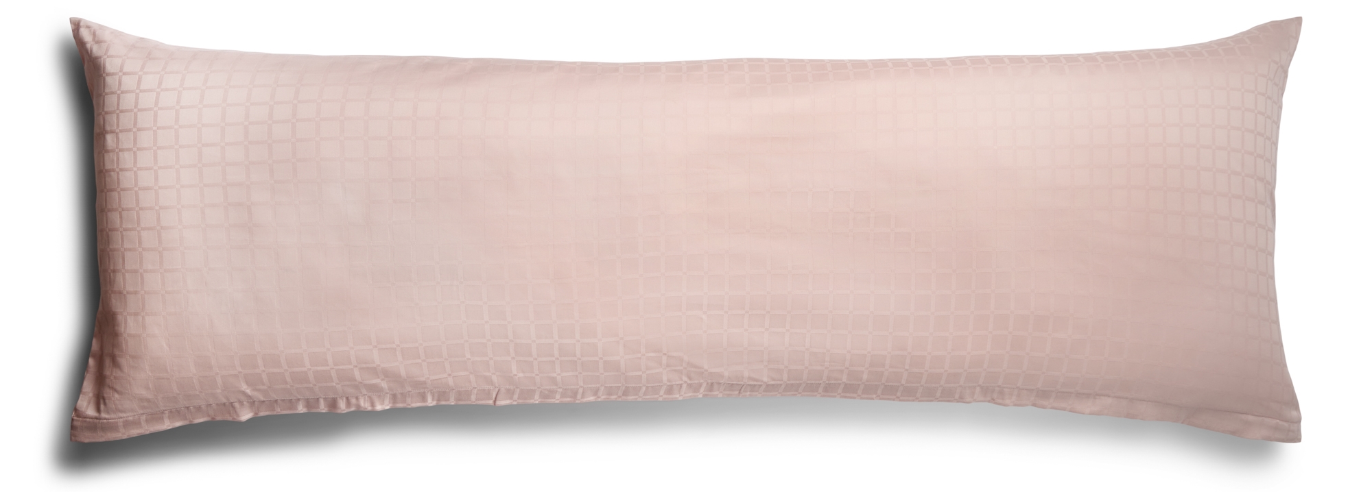Kussensloop 50x150 cm - 100% katoensatijn - multikussen - Roze jacquardgeweven