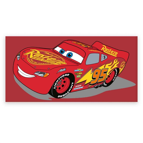 Badhanddoek - Bliksem McQueen handdoek - Cars - 70x140 cm - 100% zacht katoen