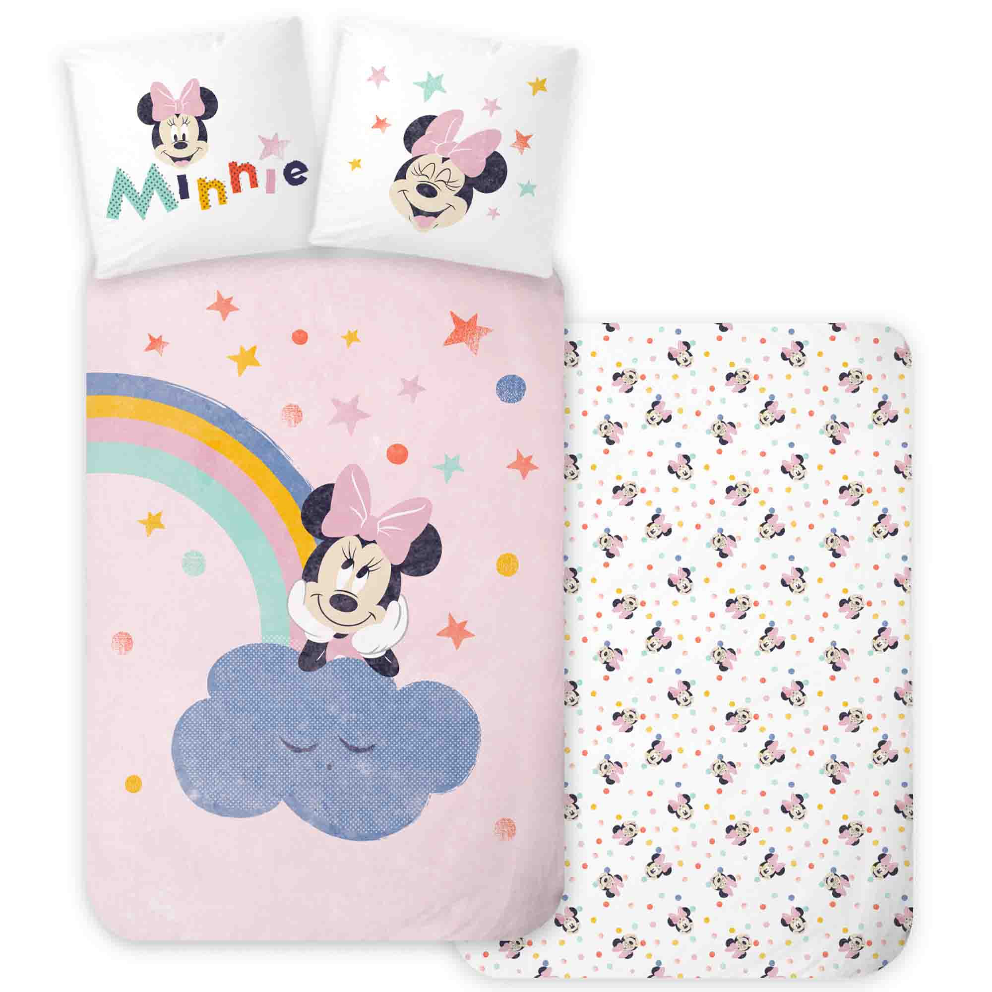 Minnie Mouse beddengoed - 100% katoen - Kinderbeddengoed 140x200 cm