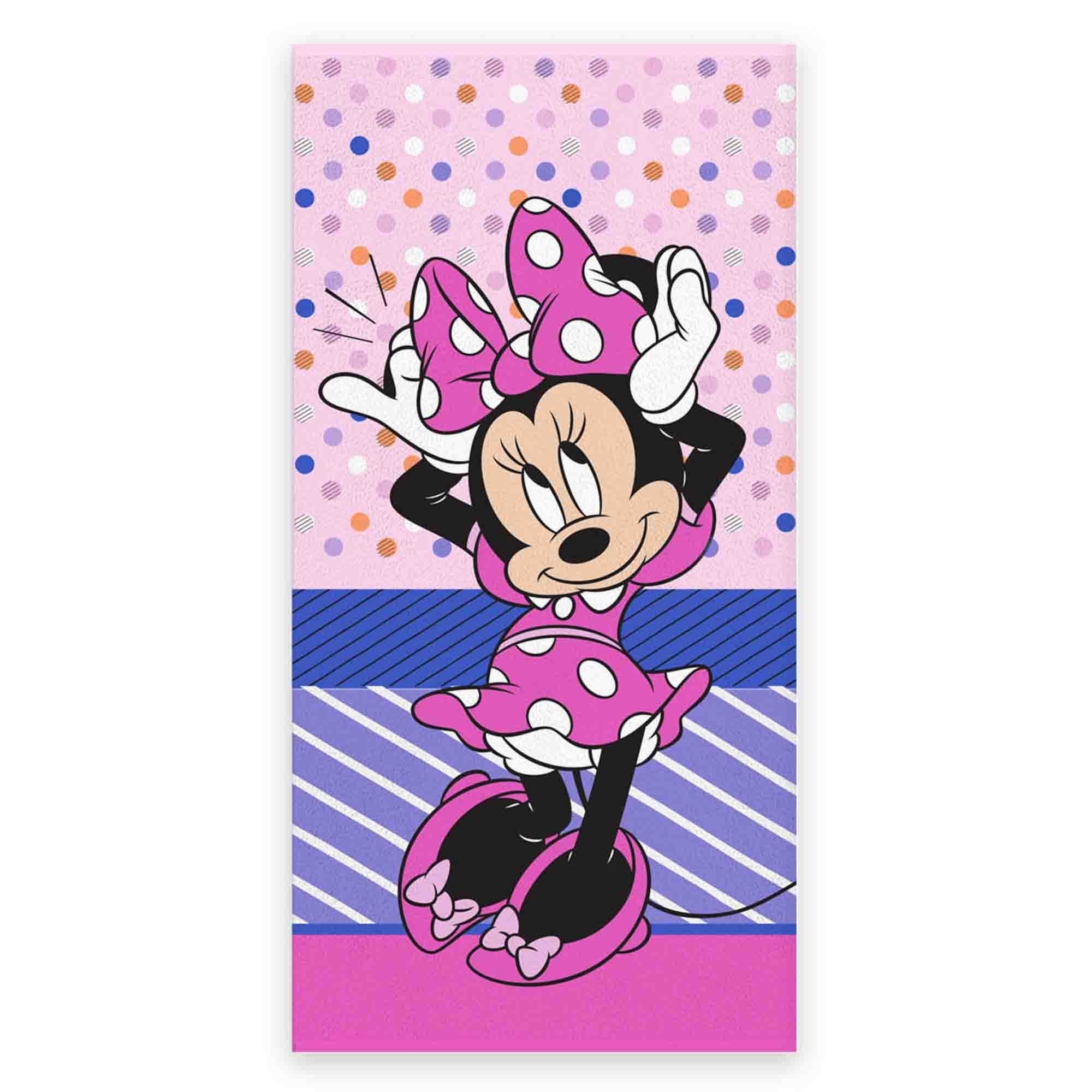 Badhanddoek - Minnie Mouse handdoek - 70x140 cm - 100% zacht katoen