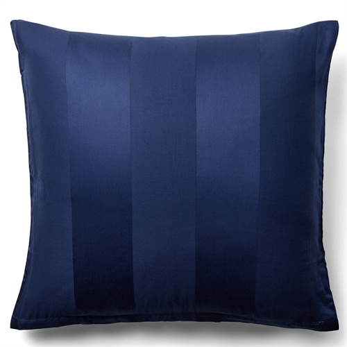 Kussensloop 60x63 cm - 100% katoensatijn - Diana blauw - Gestreept, jacquard geweven kussensloop - Extra zacht kussensloop van By Borg