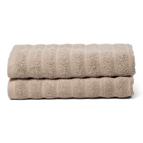 Katoenen handdoeken - 100% gekamd katoen - 50x100 cm - 2 stuks - Sand