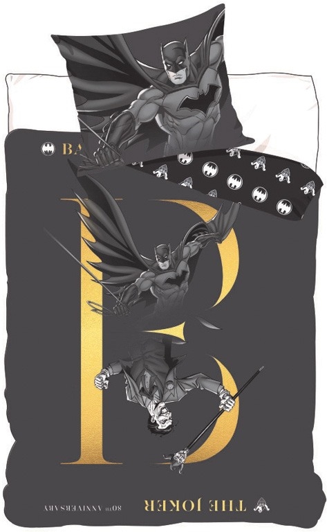 Batman beddengoed - 100% katoen - Kinderbeddengoed 140x200 cm - Batman en Joker
