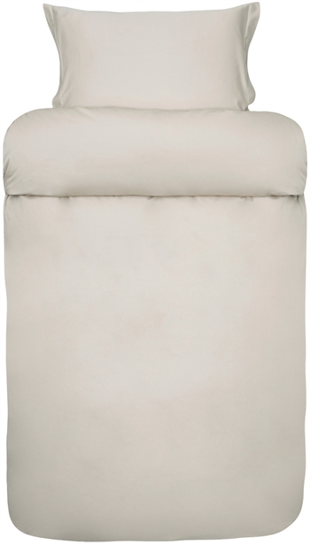 Satijngeweven beddengoed - Beige dekbedovertrekset in 100% Egyptisch katoen - 140x200 cm - Elegance - Høie Of Scandinavia bedlinnen