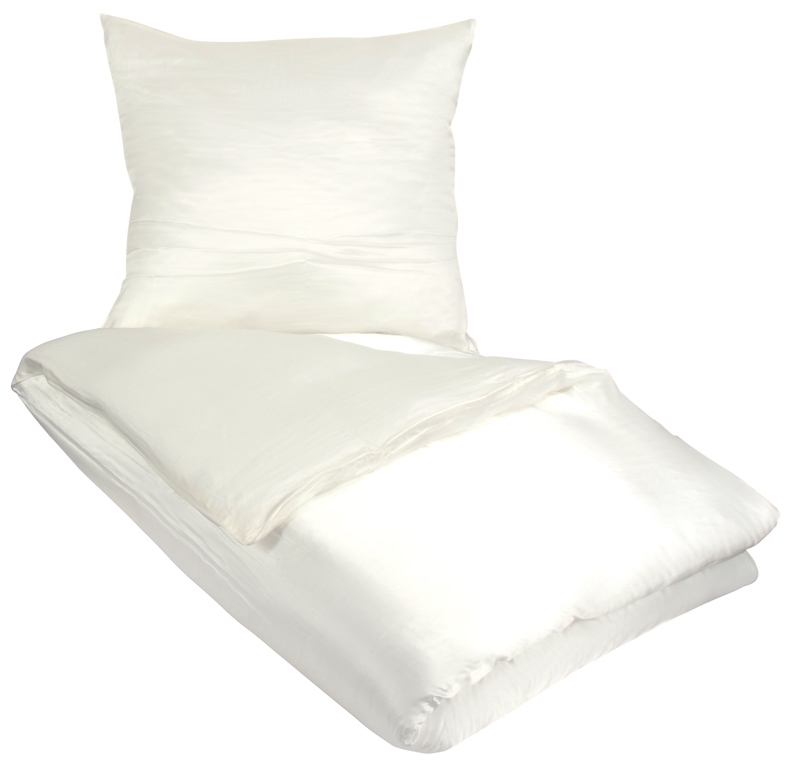 Zijden beddengoed 240x220 cm - wit beddengoed - lits jumeaux - 100% zijde - Butterfly silk