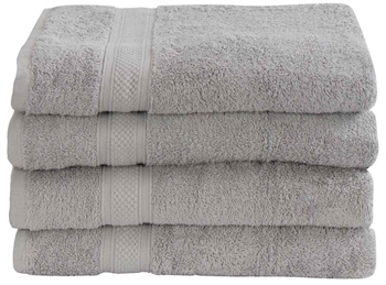 Badlaken - 100x150 cm - 100% Egyptisch katoen - Grijs - Luxe handdoeken van "Premium - By Borg"