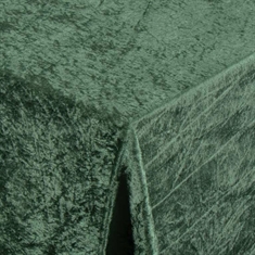 Velours tafelkleed - Groen - Nervé velours - Borg Living