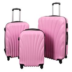 Koffer - Schelp lichtroze - Praktische hardcase koffer