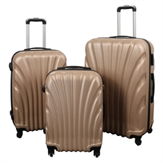 Koffer - Schelp goud - Praktische hardcase koffer