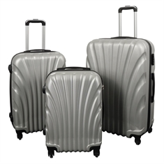 Koffer - Schelp grijs - Praktische hardcase koffer