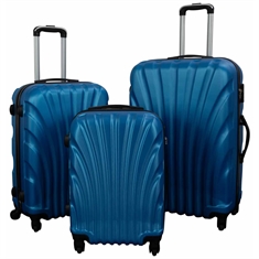 Koffer - Schelp donkerblauw - Praktische hardcase koffer