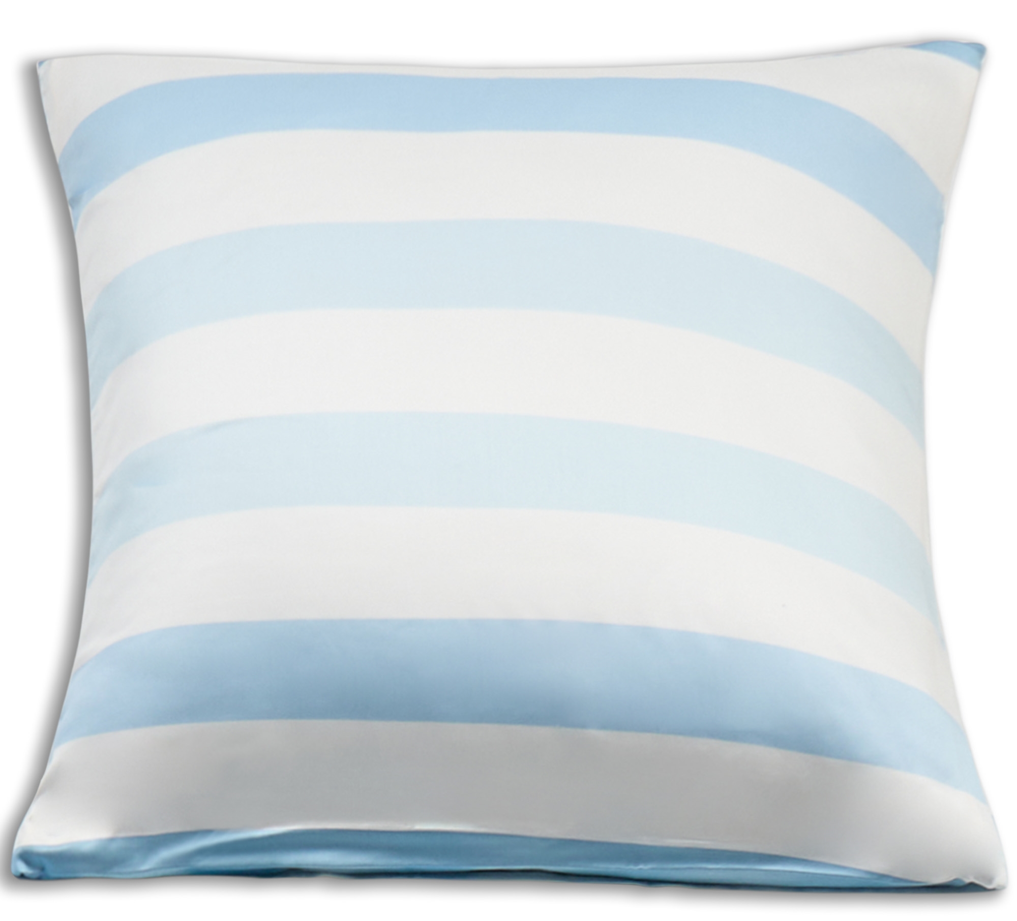 Bamboe kussensloop 60x63 cm - 100% bamboe - Brede blauwe strepen
