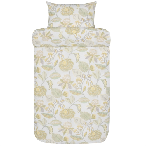 Geweven seersucker beddengoed 140x220 cm - Beige beddenset in 100% zacht katoen - Seersucker beddengoed - Ara - Høie Of Scandinavia