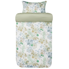 Satijn beddengoed - Zacht katoensatijn dekbedovertrekset - Cassandra Light Green - Beddengoed van Høie of Scandinavia