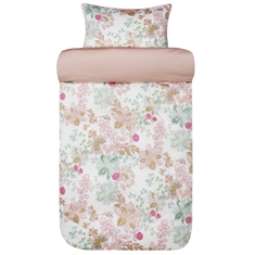 Satin beddengoed - Zacht katoensatin dekbedovertrekset - Cassandra warm pink - Beddengoed van Høie of Scandinavia