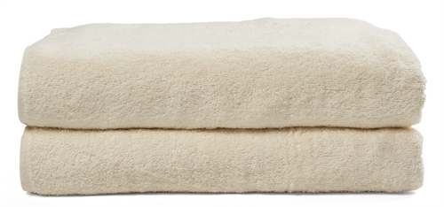 Badhanddoeken - 2 stuks 70x140 cm - Natuur - 100% katoen - Handdoekenpakket van scandinavisch textiel