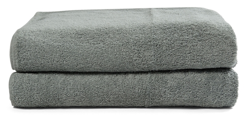 Badhanddoeken - 2 stuks 70x140 cm - Stofgroen - 100% katoen - Handdoekenpakket van scandinavisch textiel