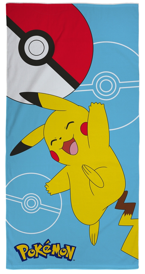 Pikachu handdoek - 70x140 cm - 100% katoen - Zachte badhanddoek met Pikachu van Pokémon