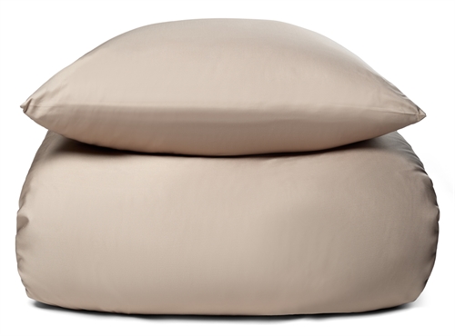 Bamboe beddengoed - 100% natuurlijk bamboe - 140x200 cm - Champagnekleurig, satijn geweven beddengoedset