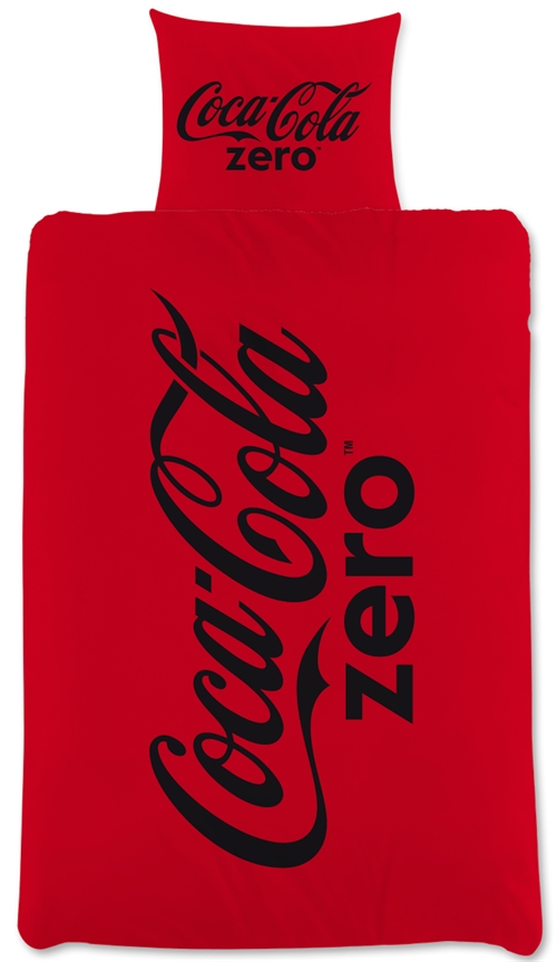 Coca Cola Zero beddengoed - 140x200 cm - Beddengoed met 2 in 1 ontwerp - 100% katoenen beddenset