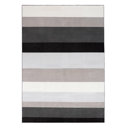 Vloerkleed - Groot vloerkleed 200x300 cm - Gestreept kleed met antislip achterkant - Los kleed van Nordstrand Home Rosa