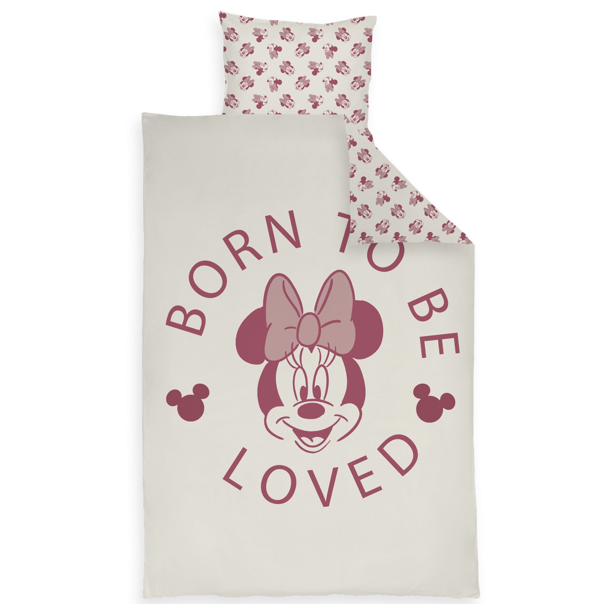 Minnie Mouse beddengoed - 100% katoen - Junior beddengoed 100x140 cm - Born to be loved