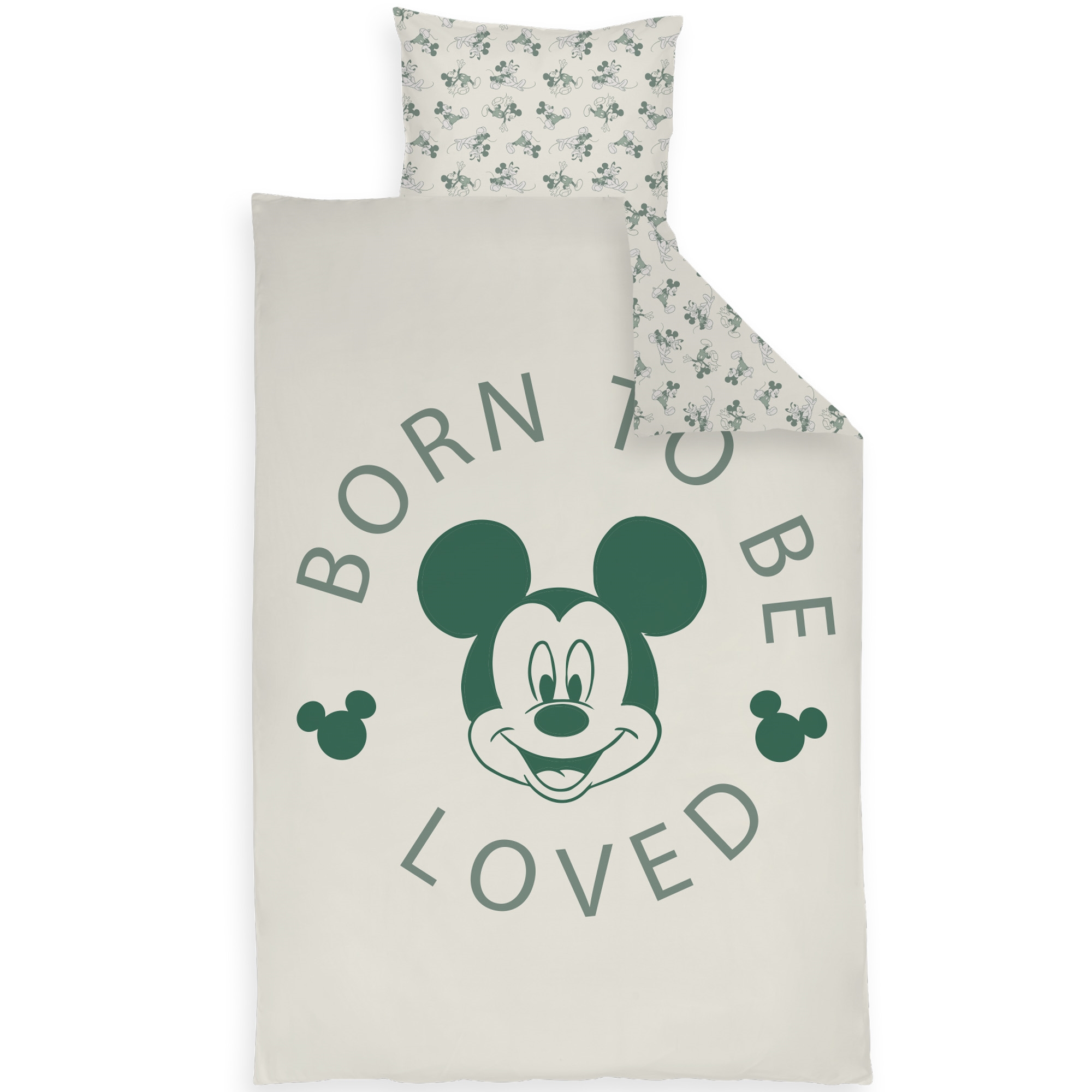 Mickey Mouse beddengoed - 100% katoen - Juniorbeddengoed 100x140 cm - Born to be loved