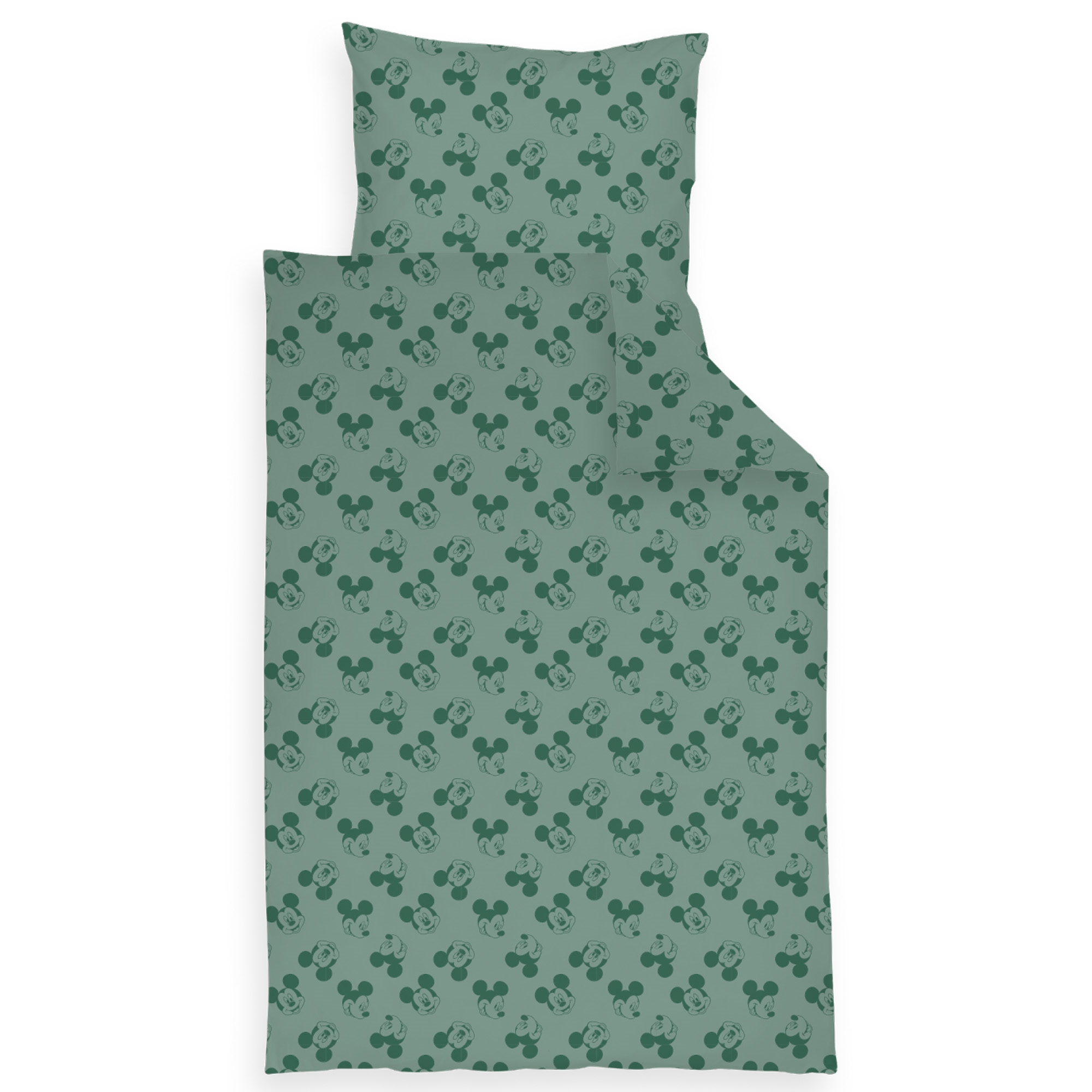 Mickey Mouse beddengoed - 100% katoen - Baby-beddengoed 70x100 cm - Groen