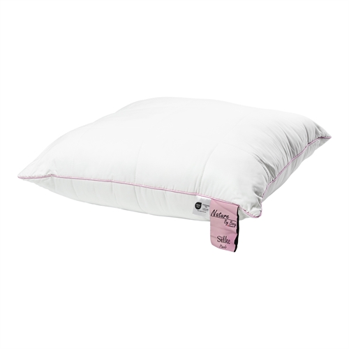 Zijden kussen met perfecte ondersteuning - 100% zacht bamboe bolster - 60x63 cm - 3-kamer hoofdkussen - Nature by Borg kussen