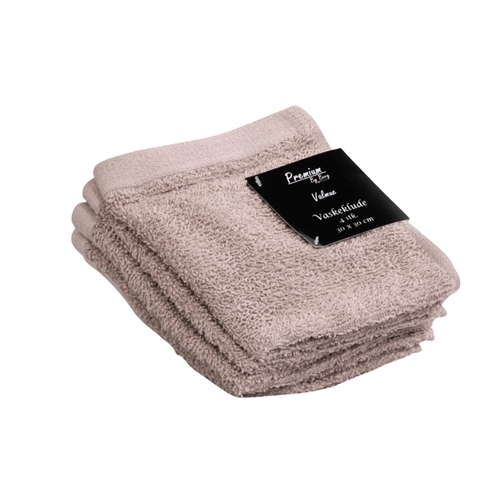 Wasdoeken 4-pack - 100% Zacht katoen met hoge absorptievermogen - 30x30 cm - Roze wasdoeken van het Deense merk By Borg