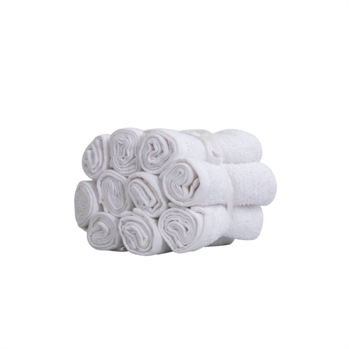 Wasdoeken 10-pack - 100% Zacht katoen met hoge absorptievermogen - 30x30 cm - Witte wasdoeken van IN Style