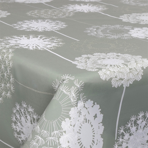 Textiel wasdoek met acrylcoating - 30 meter op rol - Flower black - 140 cm brede textieldoek