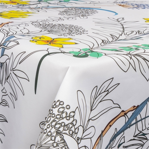 Textiel wasdoek met acrylcoating - 30 meter op rol - Wild Leaves - 140 cm brede textieldoek