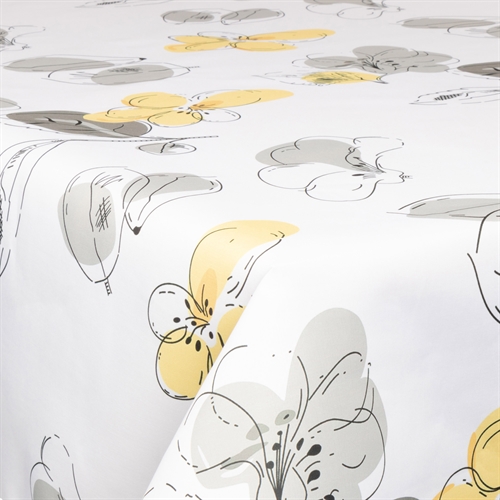 Textiel wasdoek met acrylcoating - 30 meter op rol - Golden Flower - 140 cm brede textieldoek