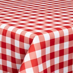 Textiel waxdoek - 140 cm breed - Check Red - Waxdoek met acrylcoating