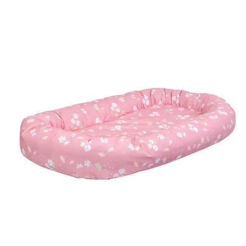 Babynest - Zacht babynest 86 cm lang - Schattige konijnencollectie voor baby\'s - Katoenen babybedje - Nordstrand Home babyaccessoires