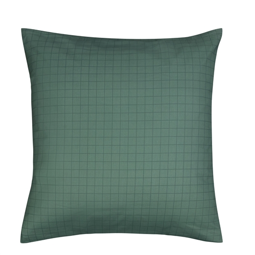 100% katoenen Kussensloop - 60x63 cm - Groen geruit Kussensloop - Nordstrand Home dekbedovertrek