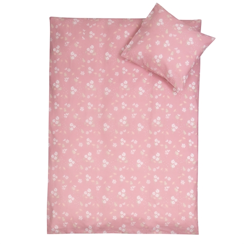 Baby beddengoed 70x100 cm - Lichtroze baby beddengoed met konijntjes - 100% zacht katoenen bedlinnen - Nordstrand Home