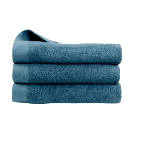 Badhanddoek - 100% Zacht katoen met hoge absorptievermogen - 70x140 cm - Donkerblauwe badhanddoek van het Deense merk By Borg