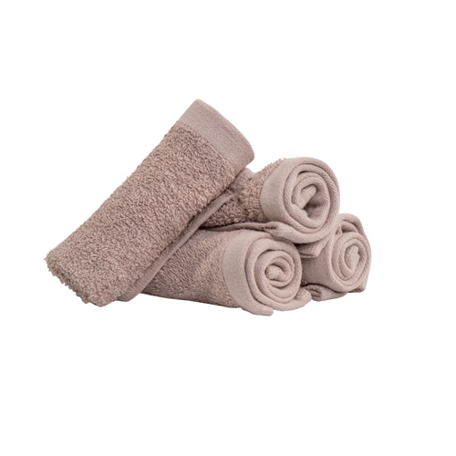 Wasdoeken 4-pack - 100% Zacht katoen met hoge absorptievermogen - 30x30 cm - Roze wasdoeken van het Deense merk By Borg