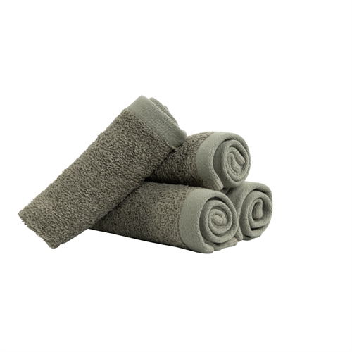 Wasdoeken 4-pack - 100% Zacht katoen met hoge absorptievermogen - 30x30 cm - Lichtgroene wasdoeken van het Deense merk By Borg